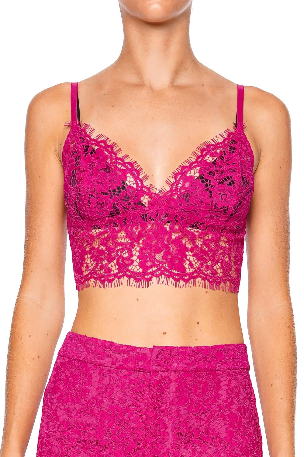 pink bralette top