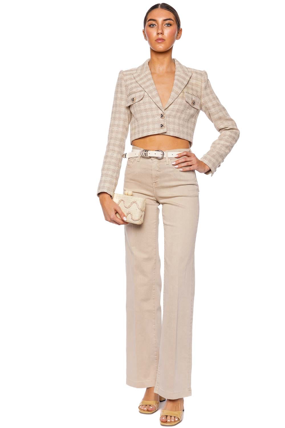 L'AGENCE Clayton Biscuit Wide Leg jean