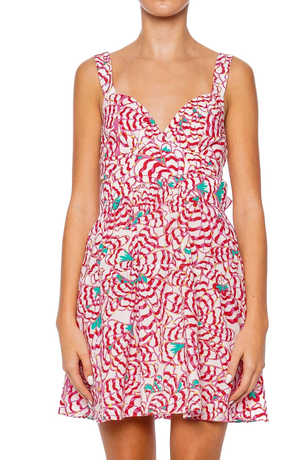 Poupette St Barth Coco Pink Wings Flower Mini Dress Poupette St Barth Coco Pink Wings Flower Mini Dress