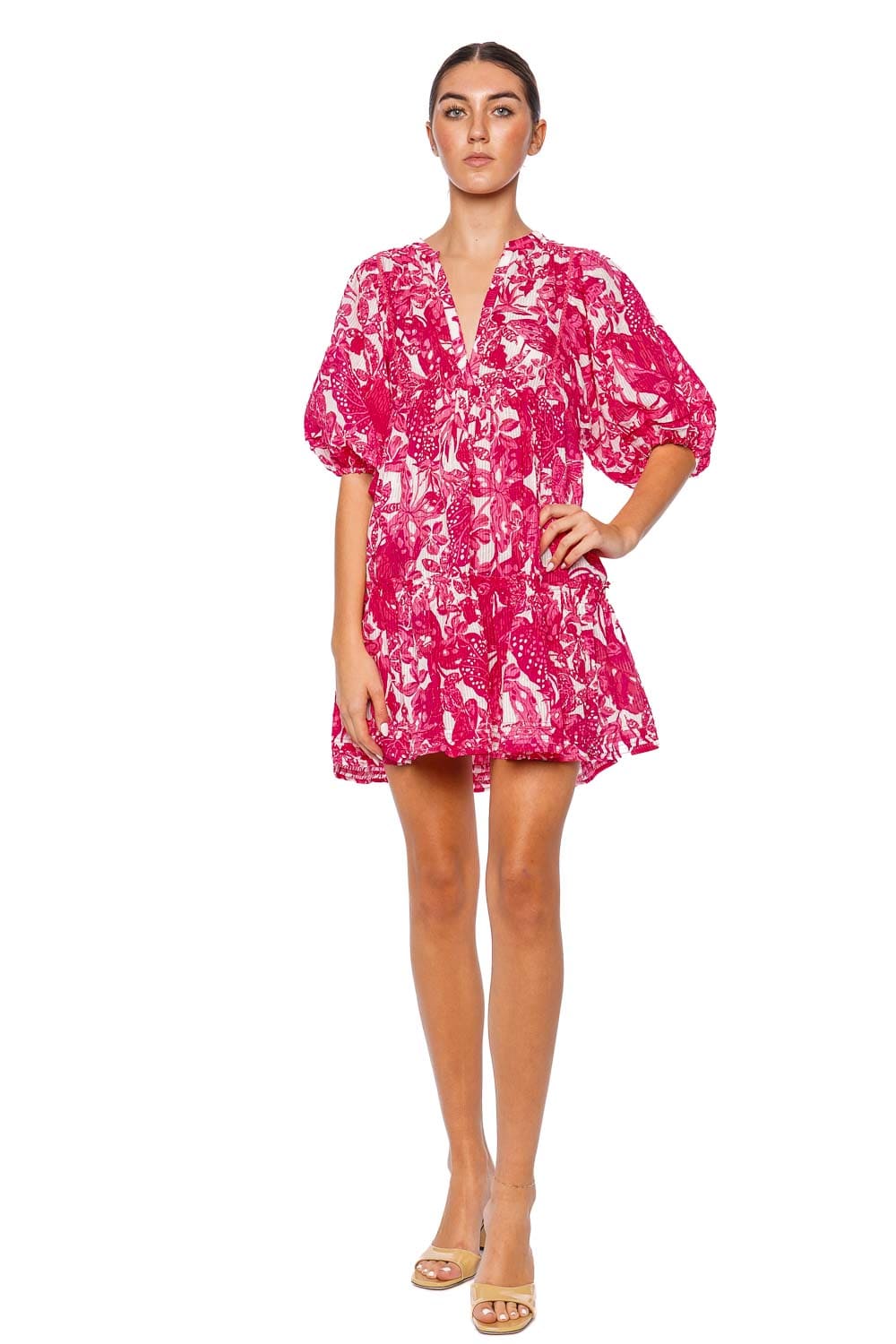 Poupette St Barth Aria Pink Jengel Mini Dress