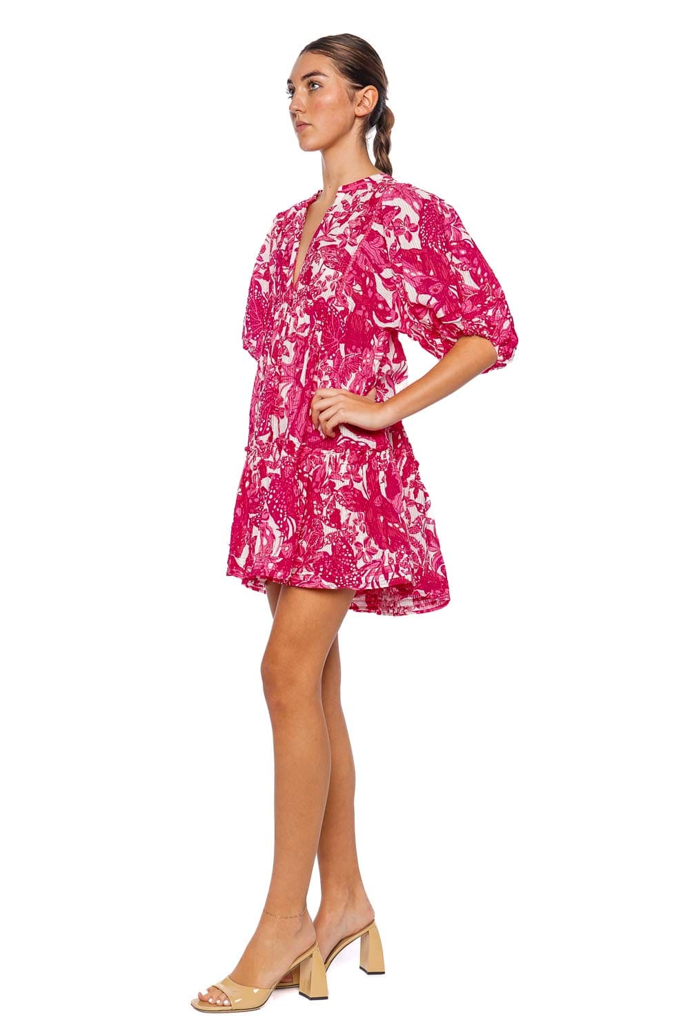 Poupette St Barth Aria Pink Jengel Mini Dress