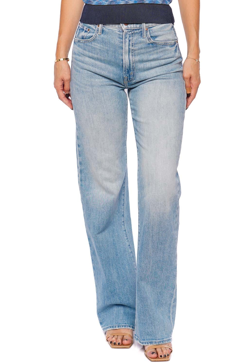 MOTHER Denim The Lasso Sneak Wide Leg Jean