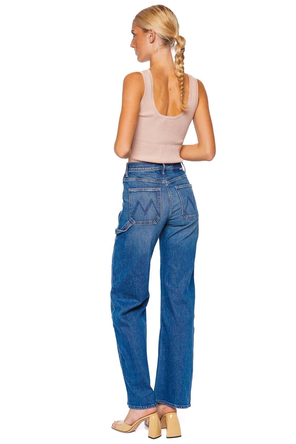 MOTHER Denim The Lasso Utility Sneak Wide Leg Jean