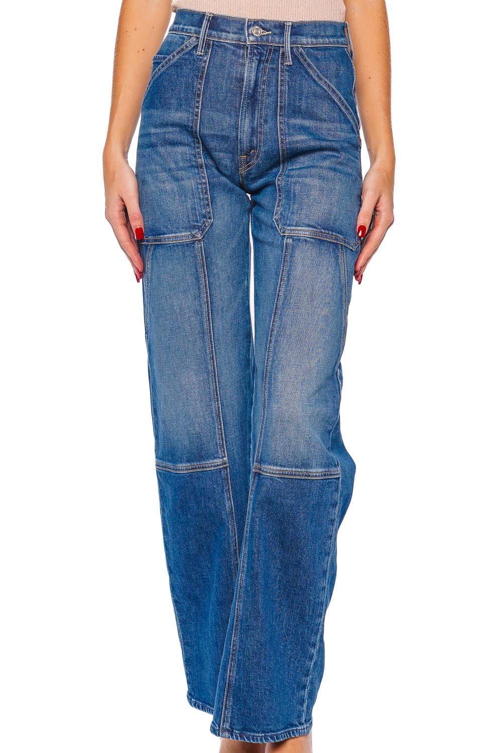 MOTHER Denim The Lasso Utility Sneak Wide Leg Jean