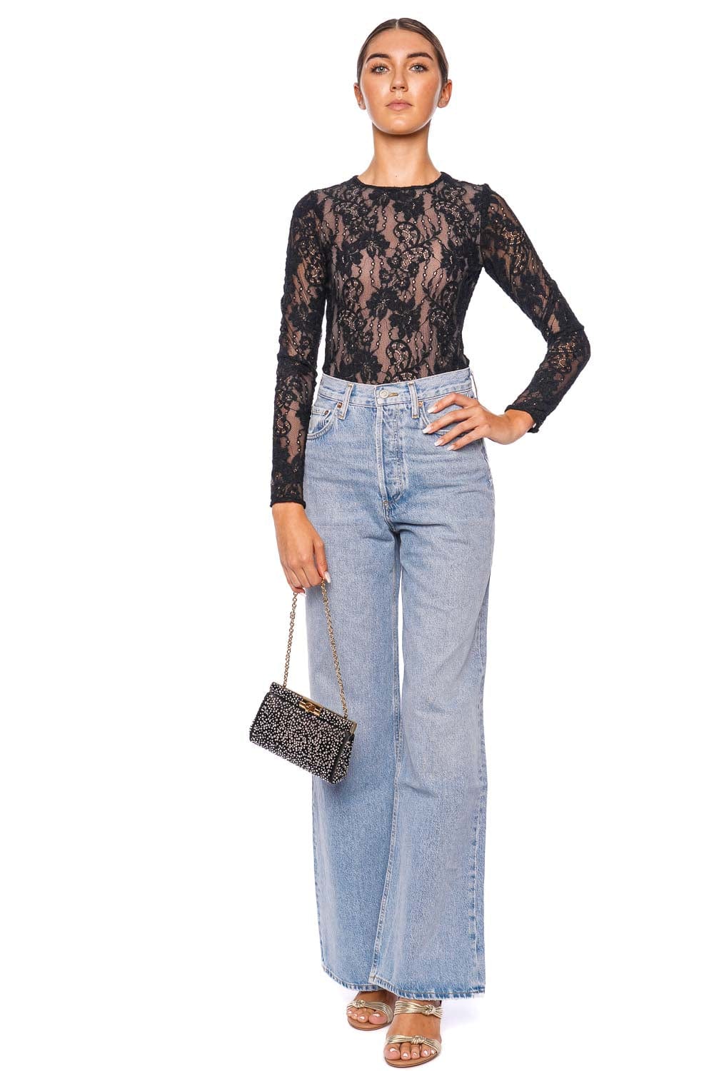 AGOLDE Dame Conflict Wide Leg Jean