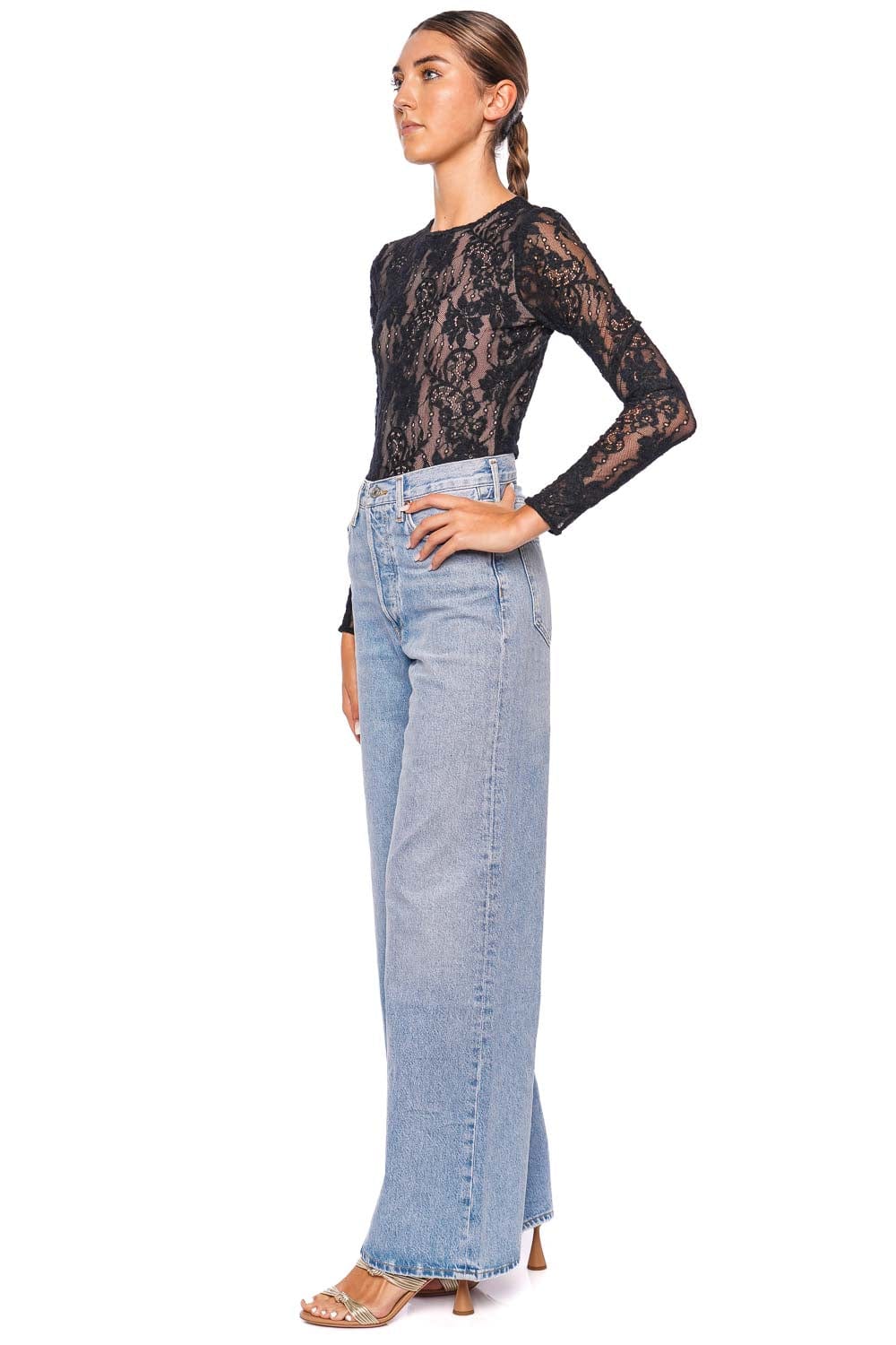 AGOLDE Dame Conflict Wide Leg Jean