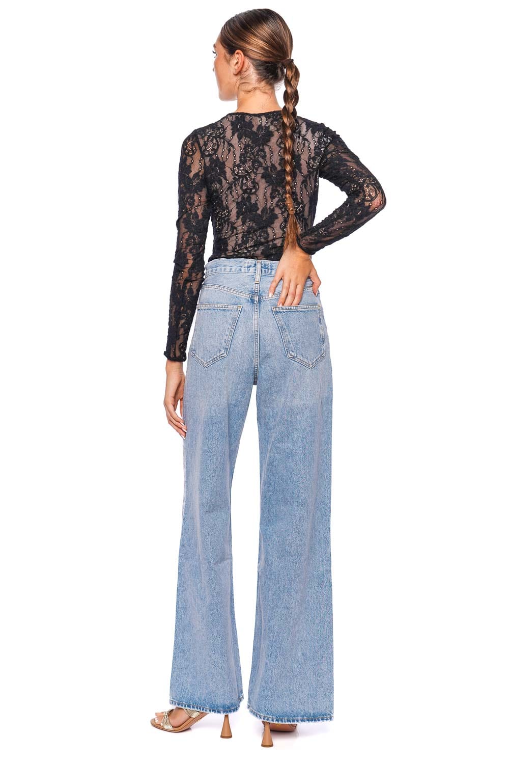 AGOLDE Dame Conflict Wide Leg Jean