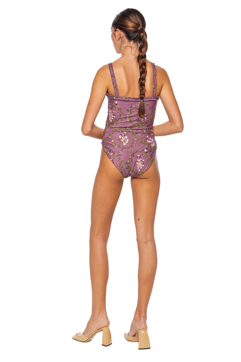 AGUA by Agua Bendita Limon Wisteria One Piece Swimsuit