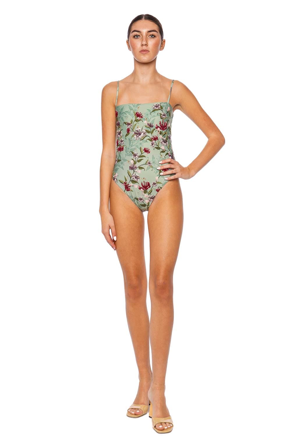 AGUA by Agua Bendita Durazno Honeysuckle One Piece Swimsuit