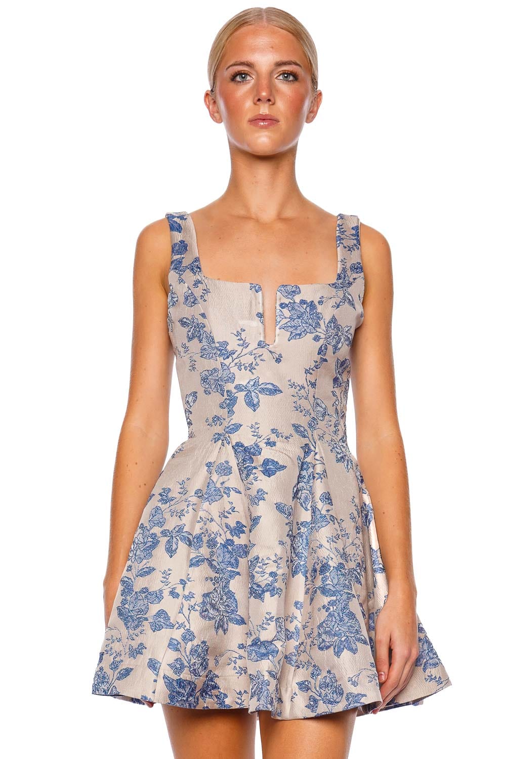 AGUA by Agua Bendita Agua Bougainvillea Floral Mini Dress