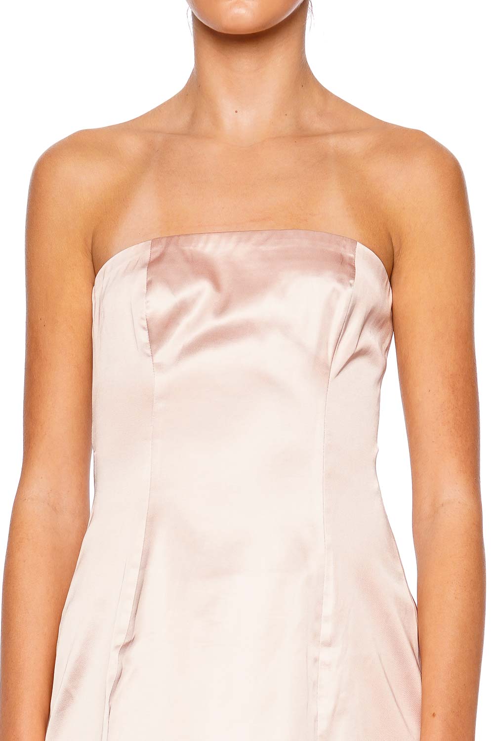 Staud Silvia Strapless Ballet Mini Dress