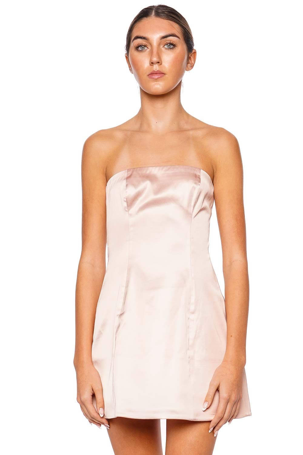 Staud Silvia Strapless Ballet Mini Dress