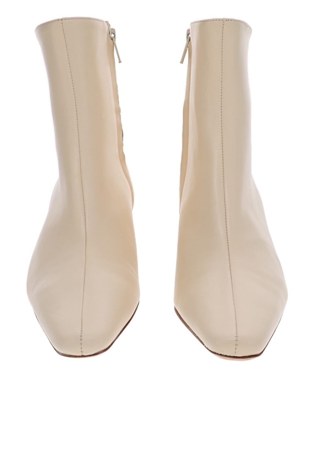 Staud Wally Cream Leather Ankle Boot