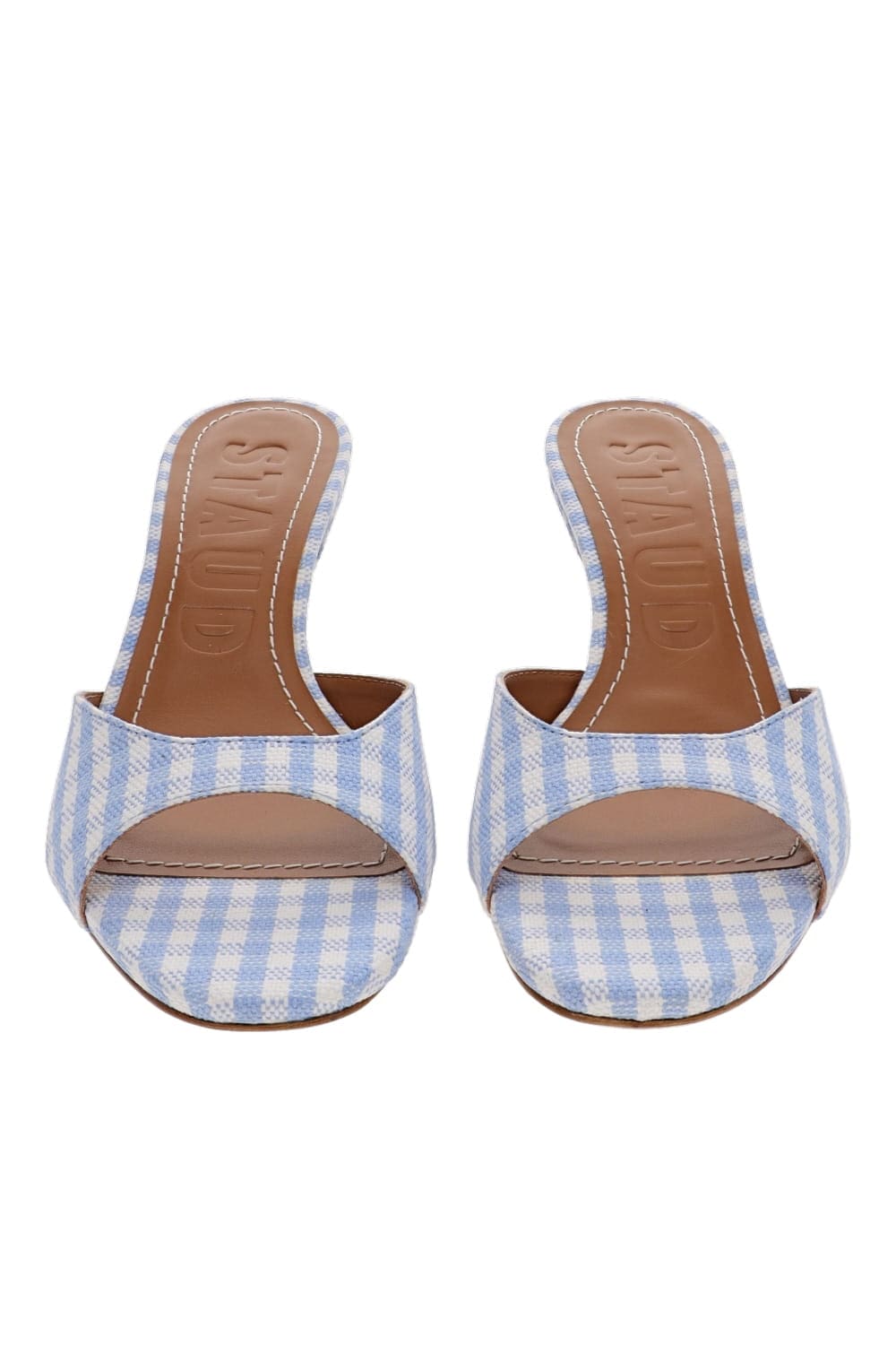 Staud BRIGITTE MULE F25R6001BC SKY MICRO CHECK