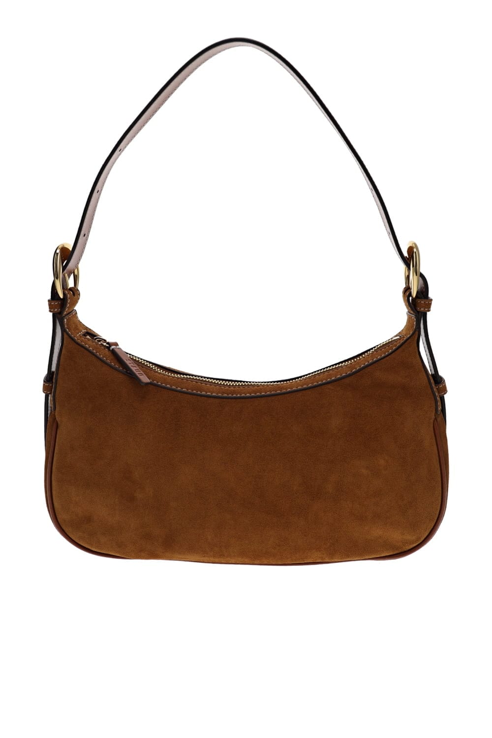 Staud Pine Tan Suede Shoulder Bag