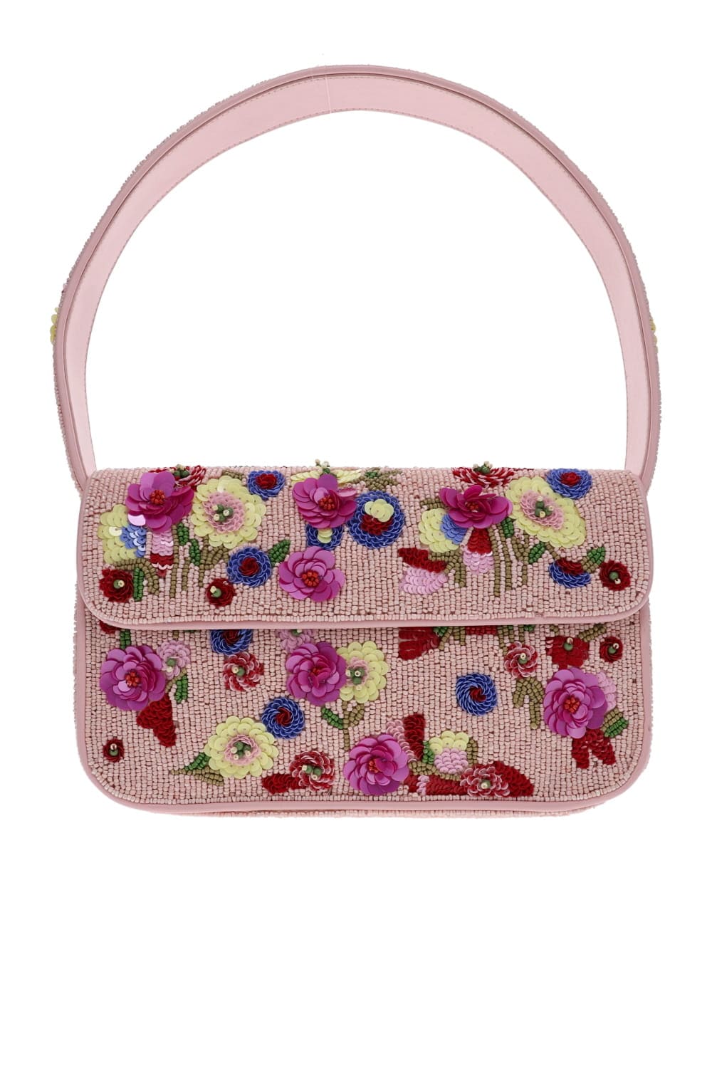 Staud Tommy Wildflowers Beaded Shoulder Bag