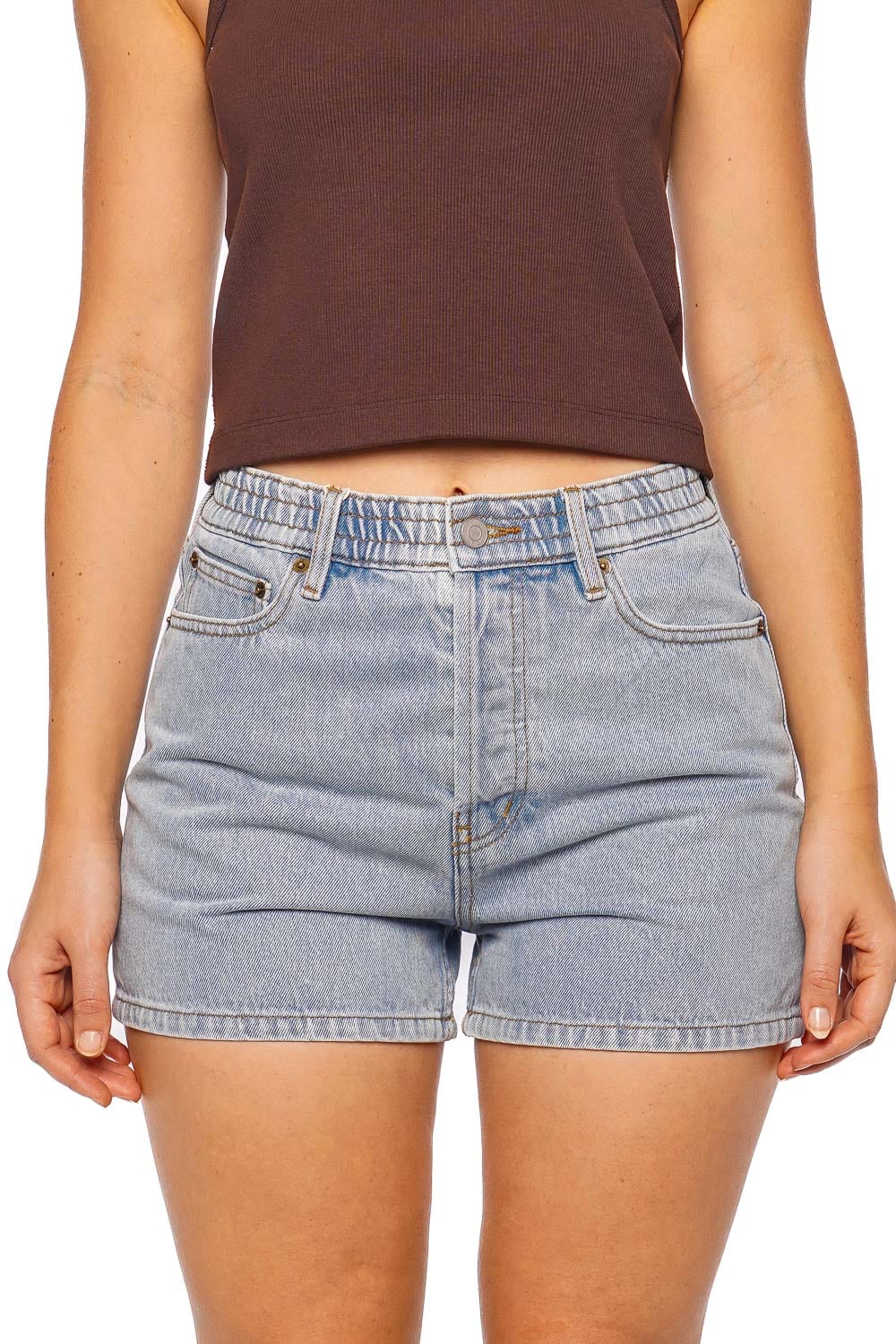 Still Here Ames Vintage Blue Denim Short