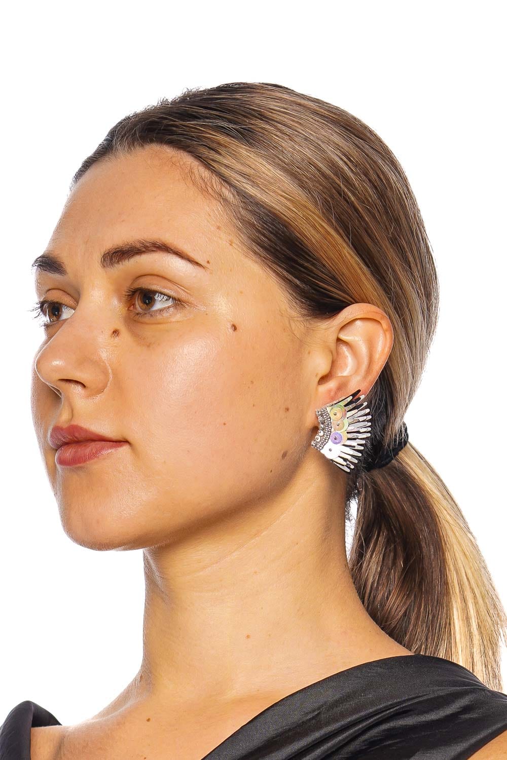 Mignonne Gavigan Mini Madeline Mixed Metal Sequin Earrings