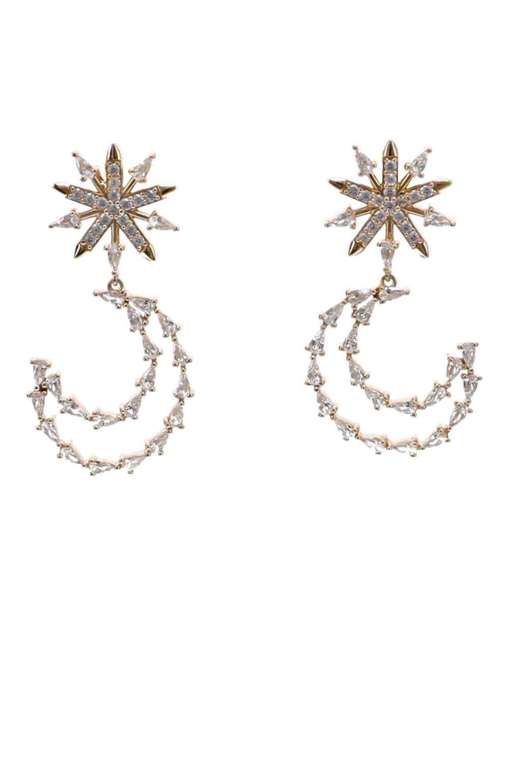 Bryant Crystal Moon Drop Earrings