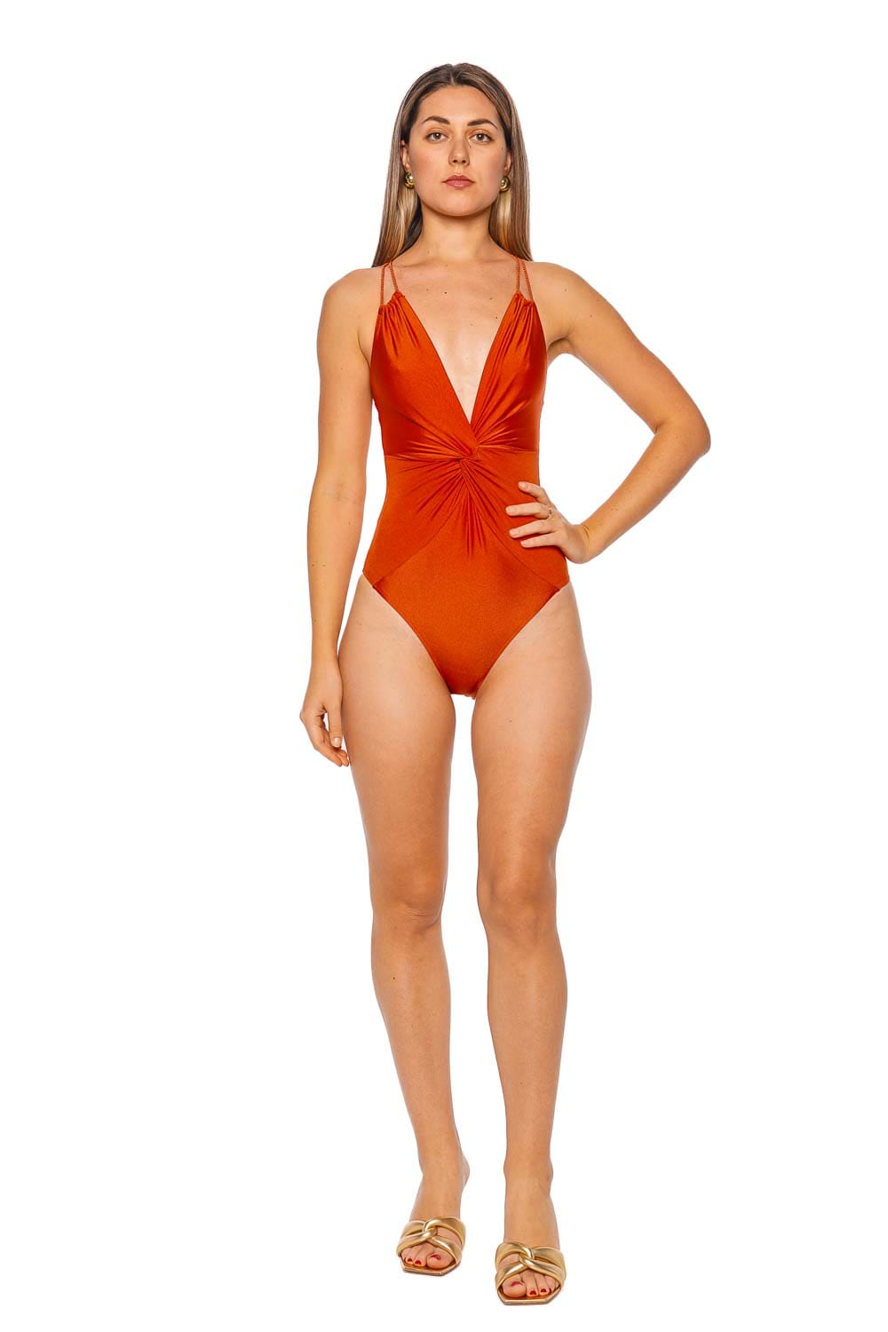 【PATBO】twist cutout プリント swimsuit Andros Twist Front Swimsuit-no no | Boden UK