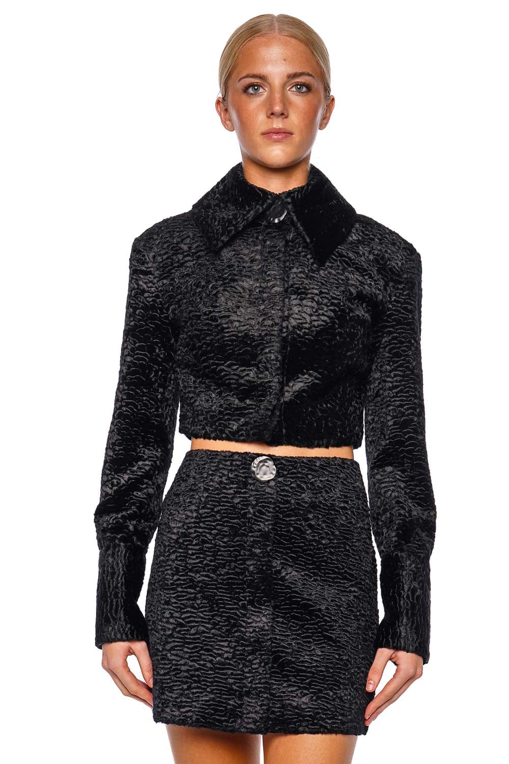 CLEA Aldo Embossed Jacquard Micro Jacket