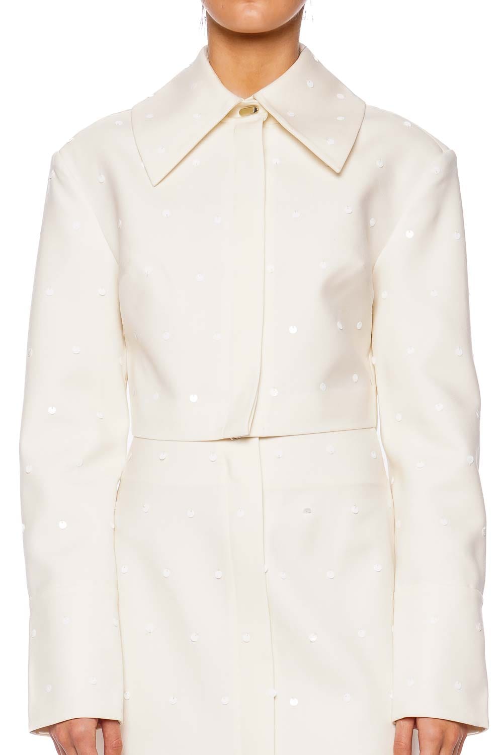 CLEA Aldo Parchment Sequin Micro Jacket