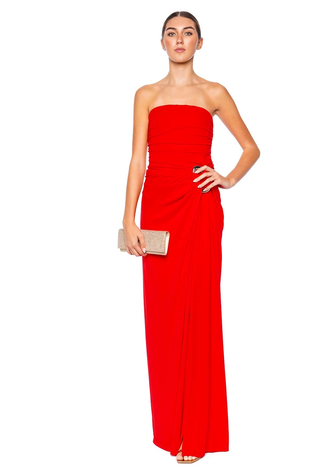 SIMKHAI Emma Strapless Bustier Gown