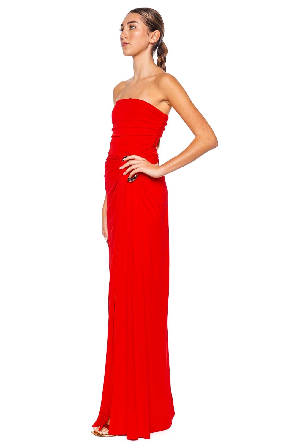 SIMKHAI Emma Strapless Bustier Gown