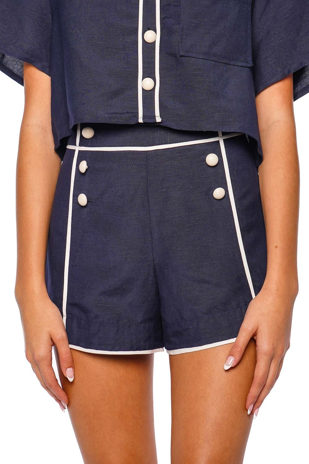 SIMKHAI Crosby Midnight Sailor Front Short