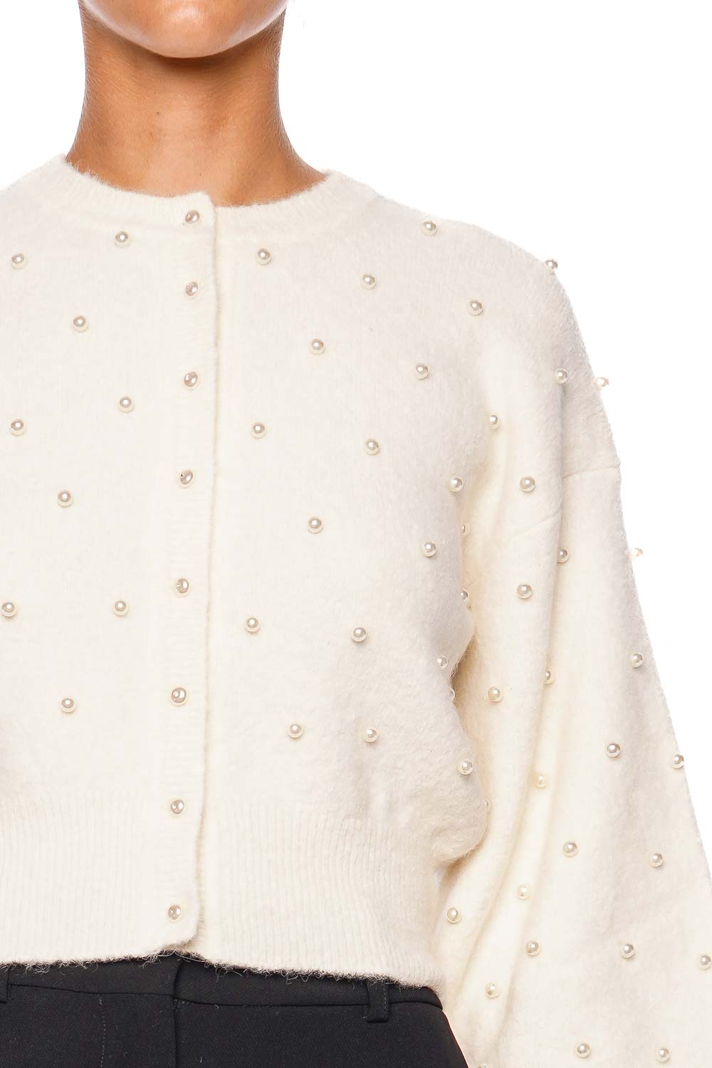 ZIMMERMANN Crush Ivory Pearl Beaded Cardigan