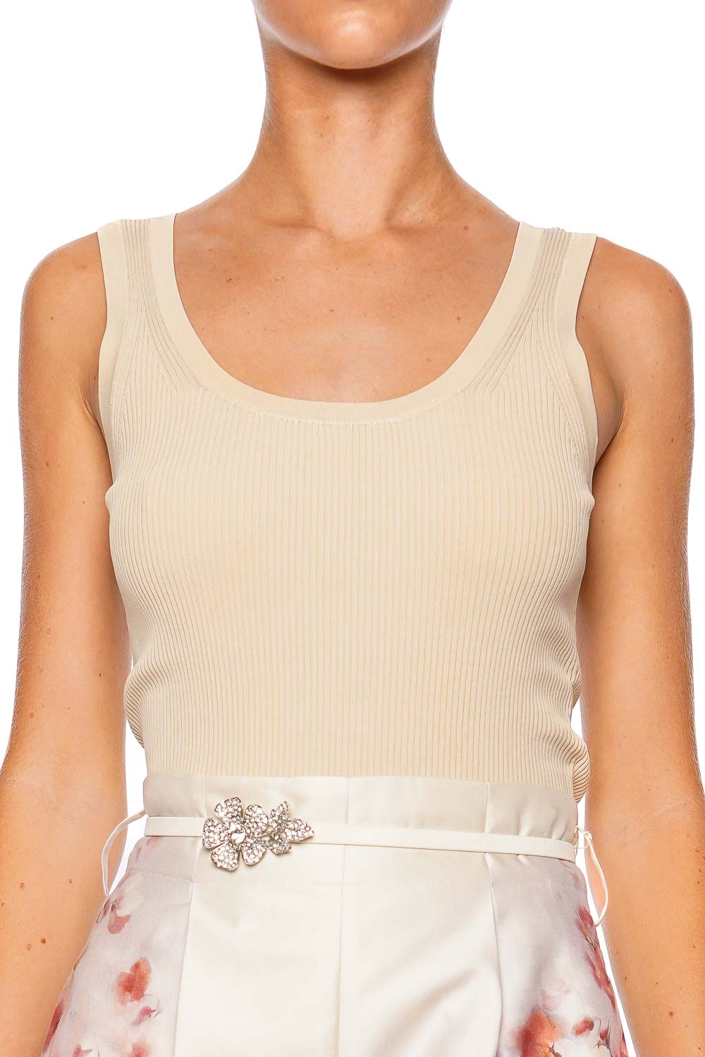 ZIMMERMANN Acacia Tea Scoop Neck Tank