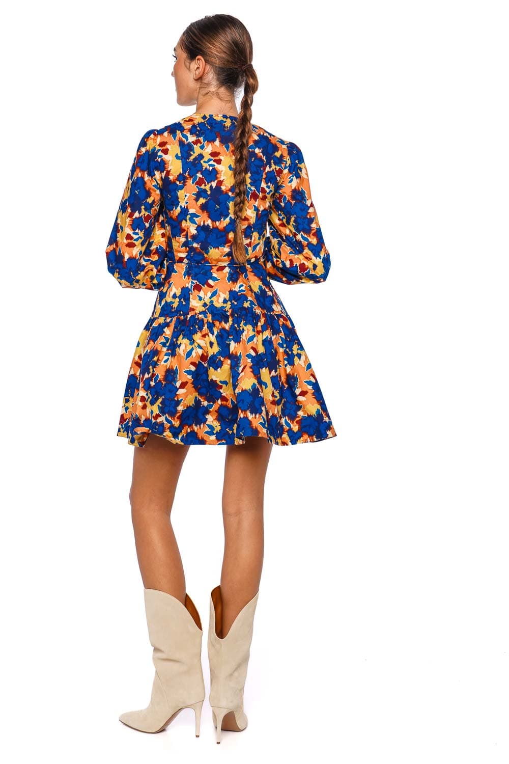 Ulla Johnson Anita Wildflower Long Sleeve Mini Dress