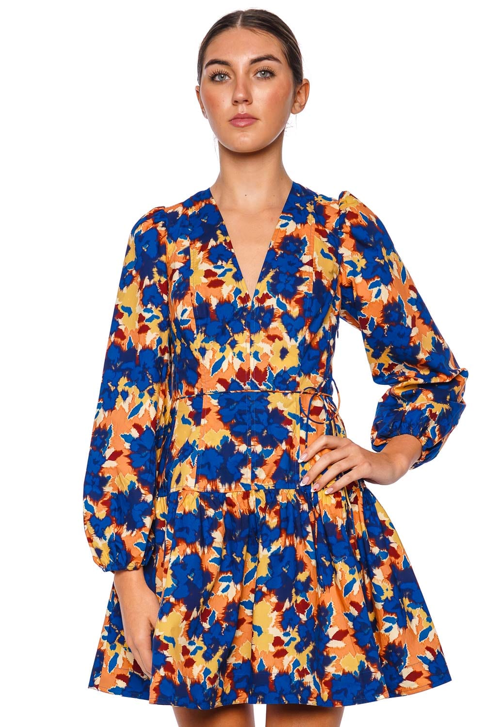 Ulla Johnson Anita Wildflower Long Sleeve Mini Dress