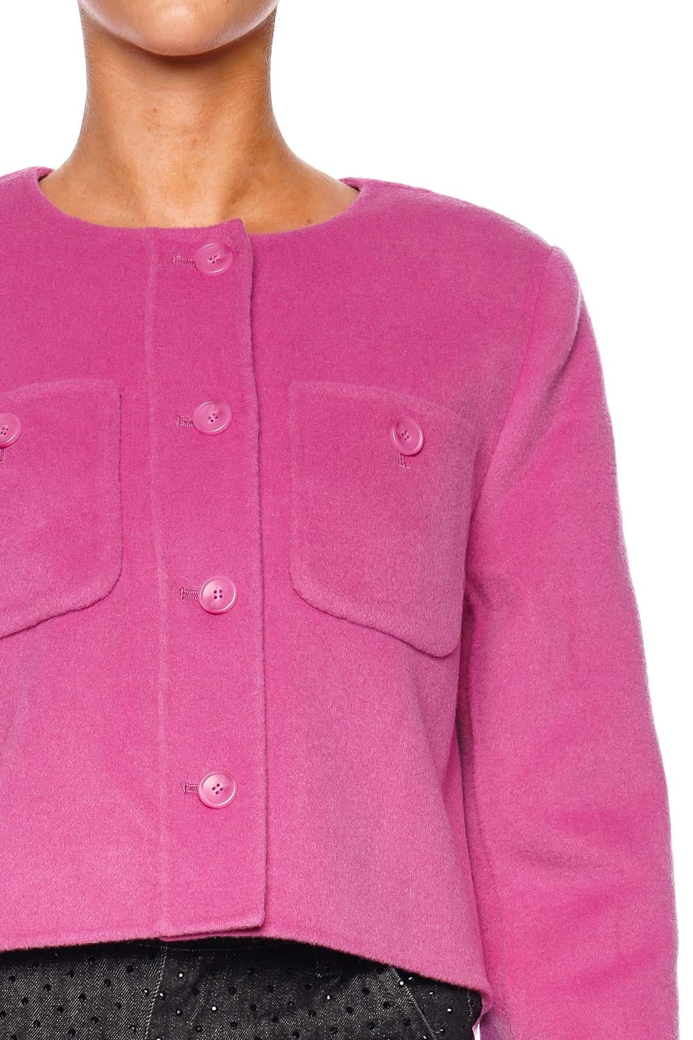 Ulla Johnson Eve Flora Wool Cropped Jacket