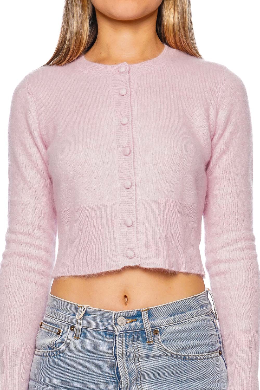 LoveShackFancy Adeanne Cashmere Cropped Cardigan