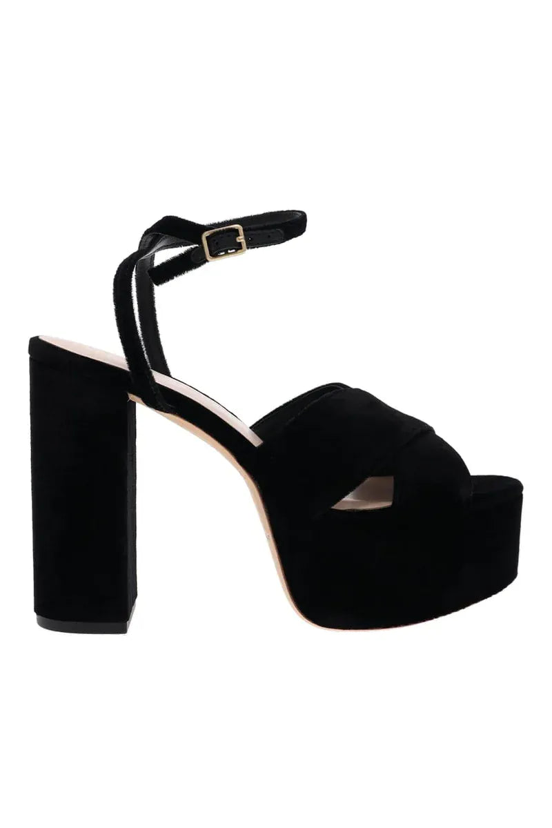 Loeffler Randall
Loretta Black Velvet Platform Sandal