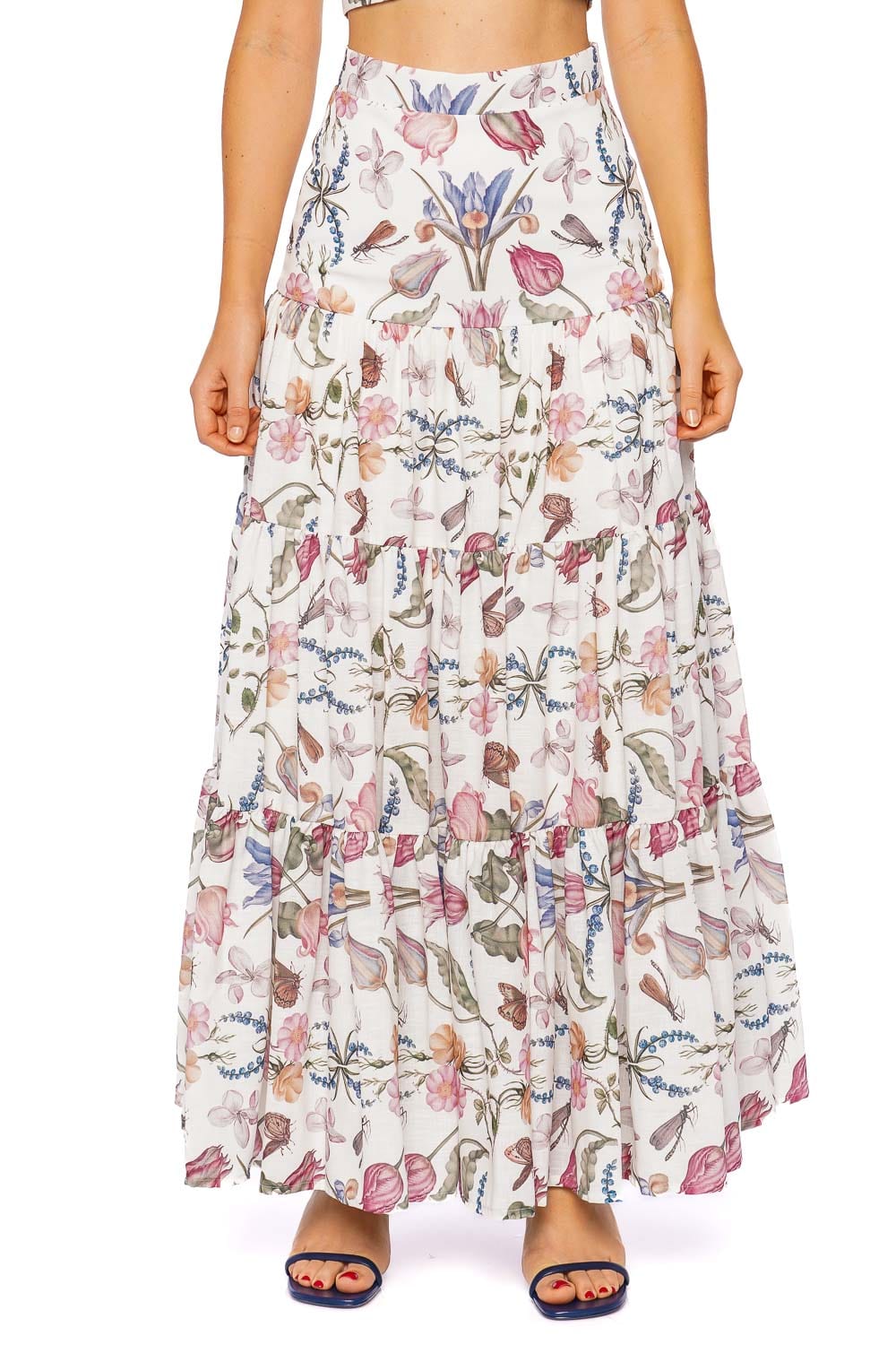 No Pise La Grama La Julieta Printed Maxi Skirt