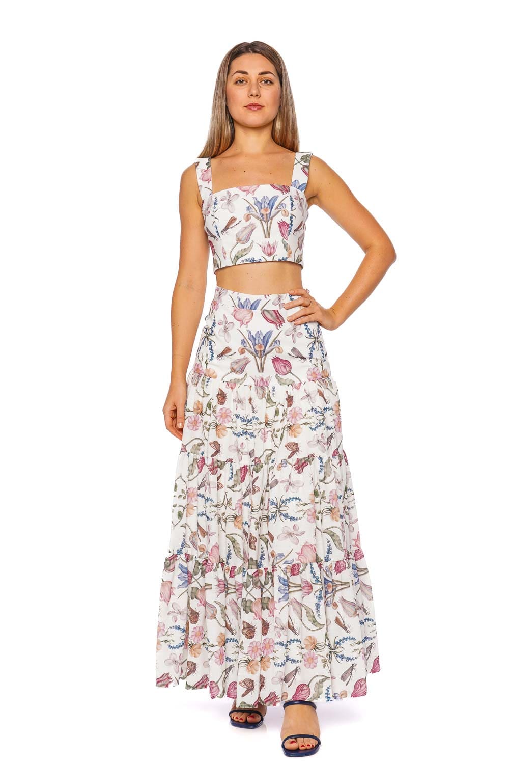 No Pise La Grama La Julieta Printed Maxi Skirt