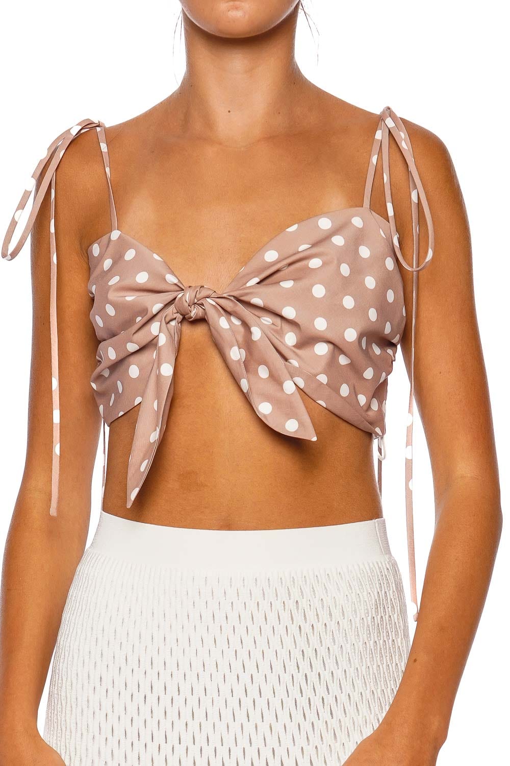 No Pise La Grama Bella Palma Tie Front Top