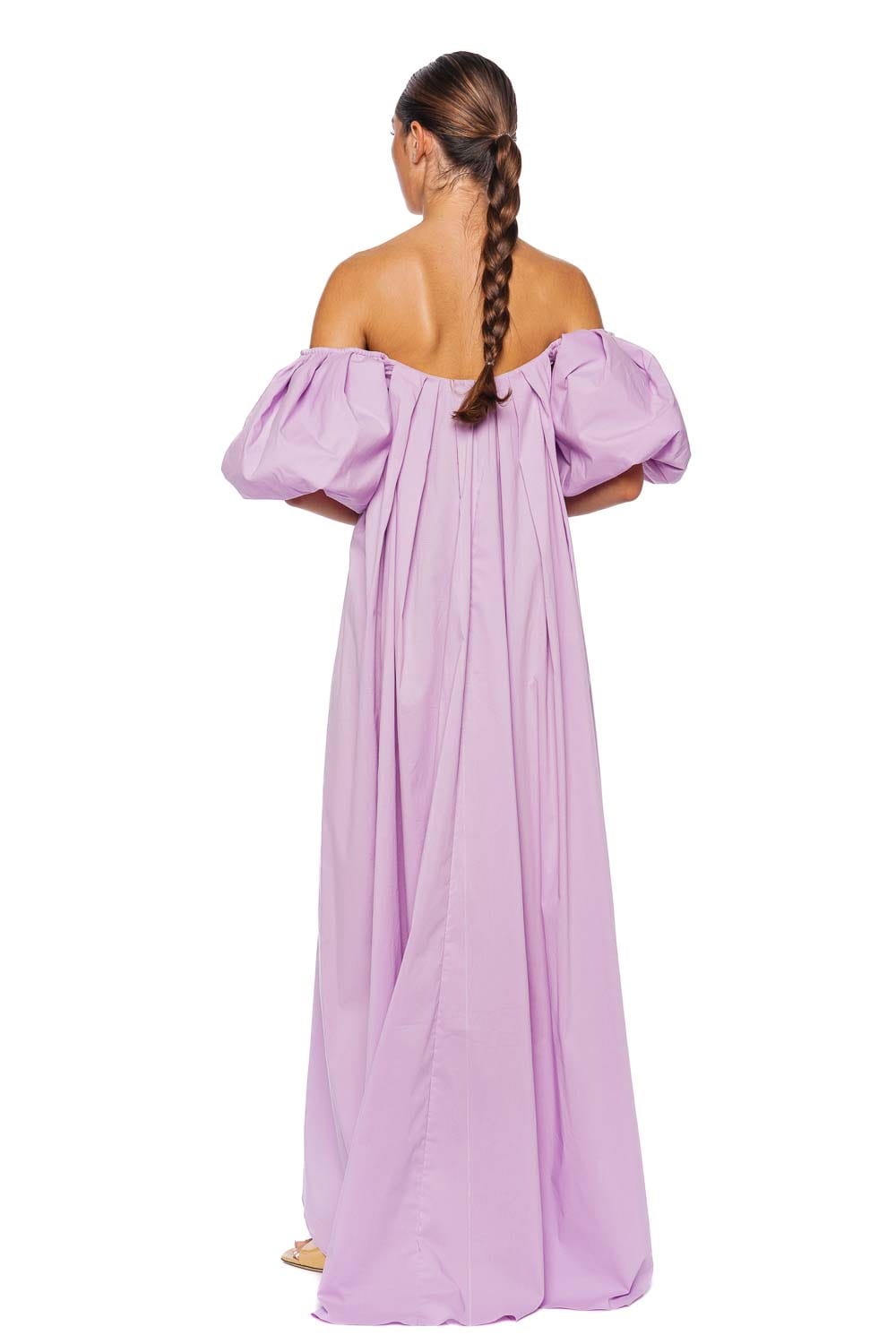 Caroline Constas Palmer Mauve Off Shoulder Gown