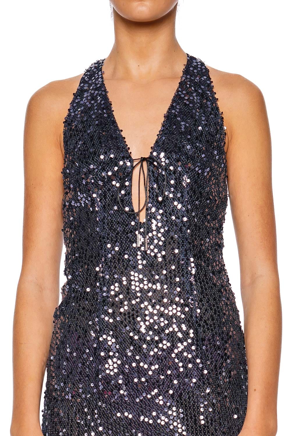 16ARLINGTON Alba Navy Sequin Mini Dress