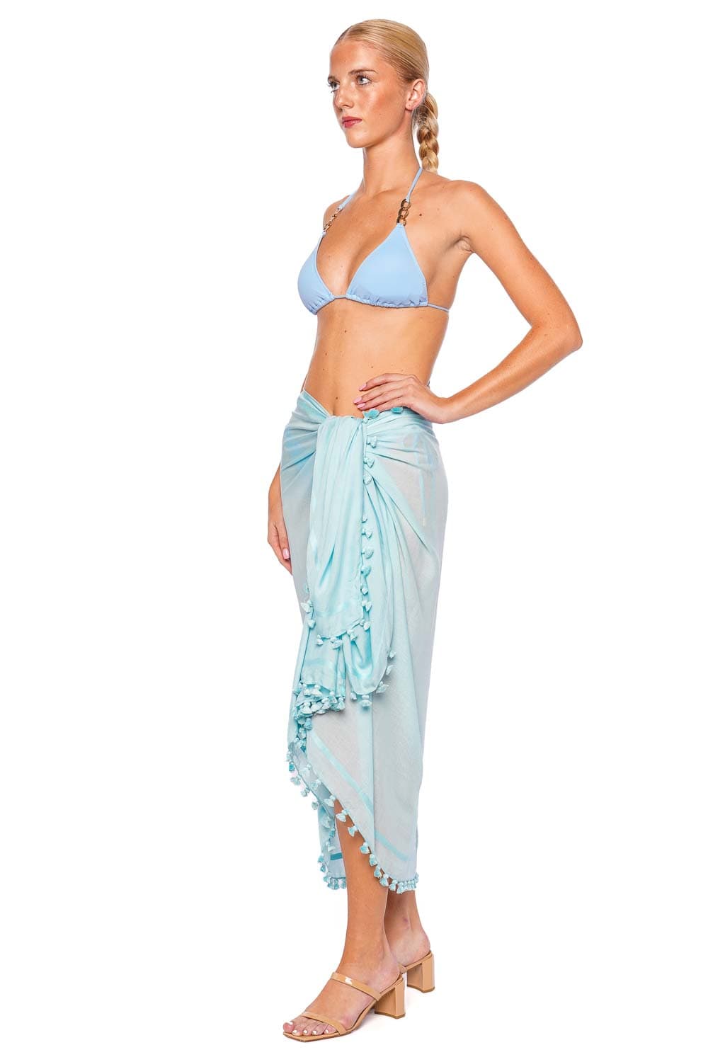 Melissa Odabash Sky Tasseled Pareo Cover Up