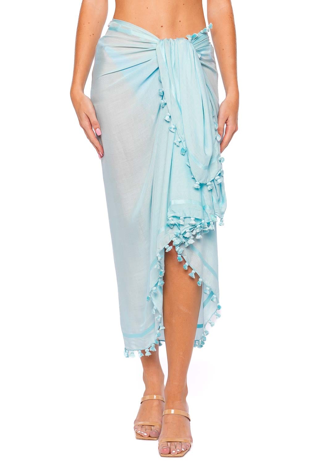 Melissa Odabash Sky Tasseled Pareo Cover Up