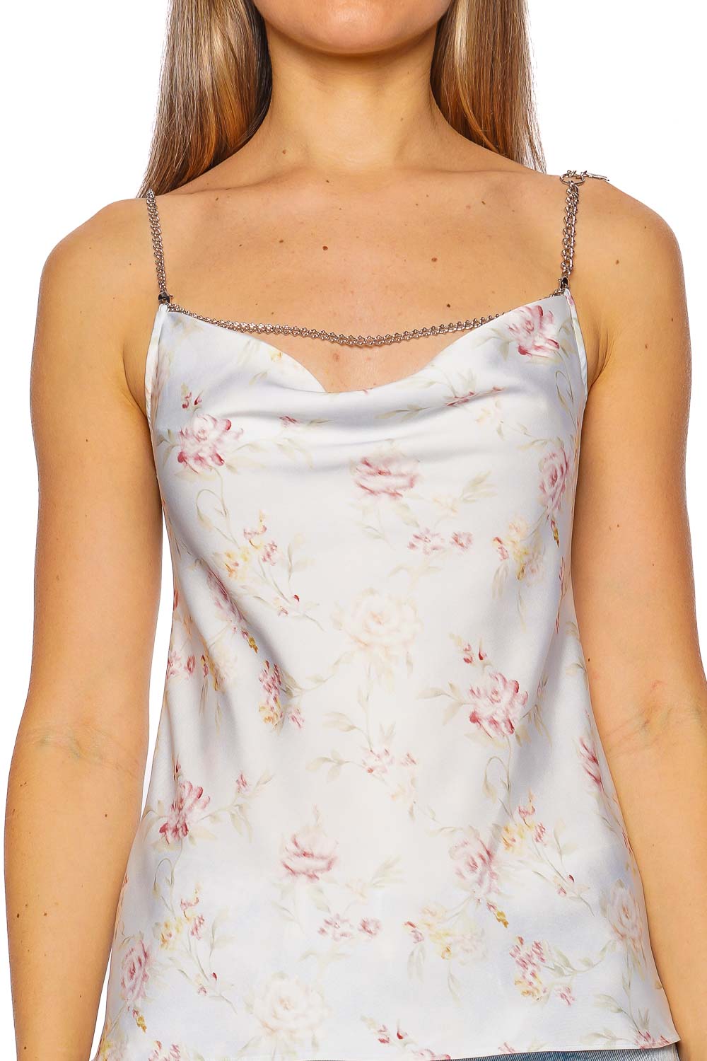 Rabanne Water Flower Chain Detailed Cami Top