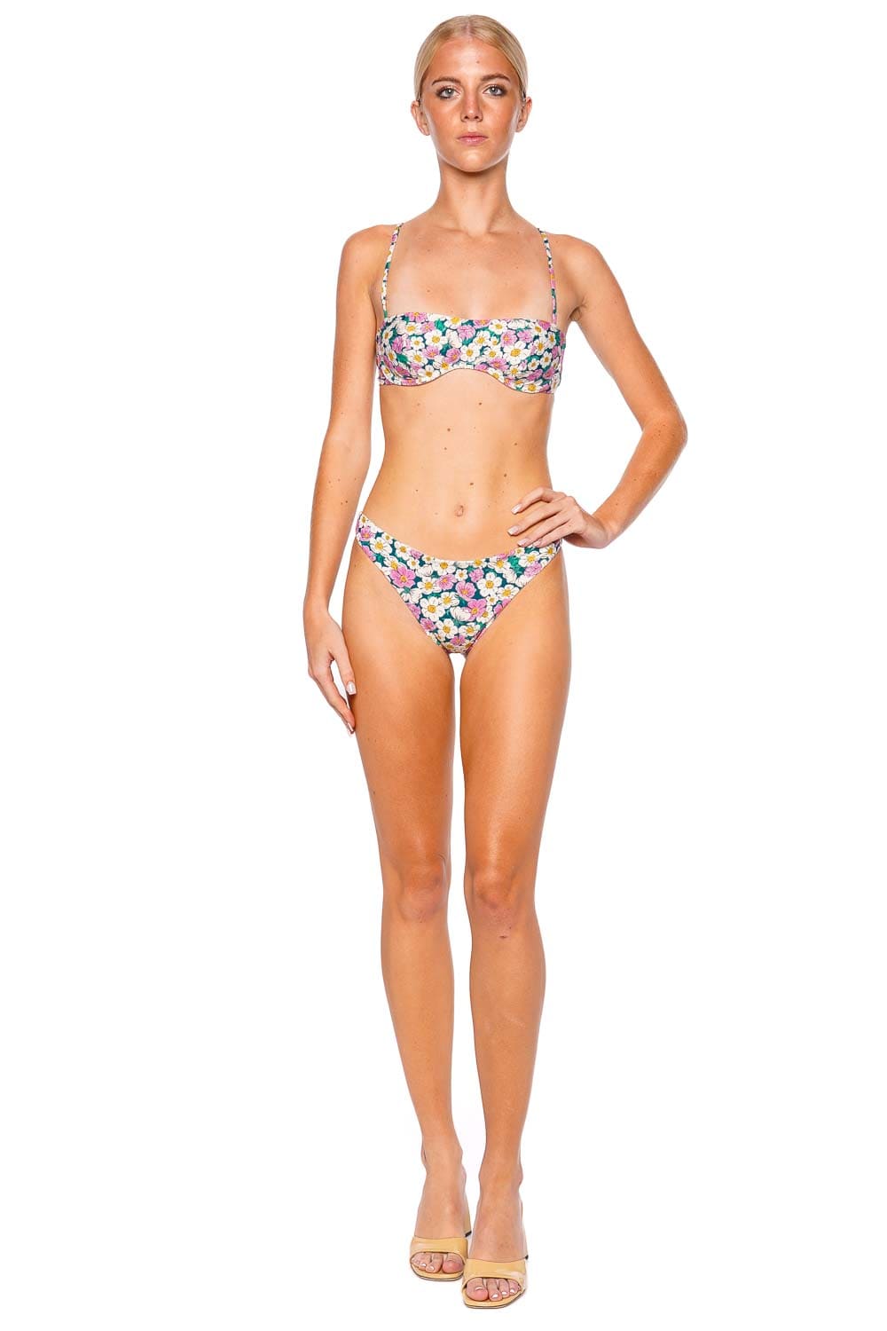 Agua Bendita Margery Nopal Floral Bikini Top