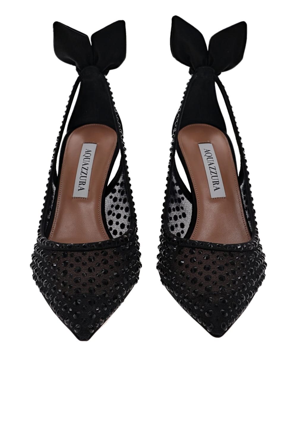 Bow Tie Crystal Tulle Pump