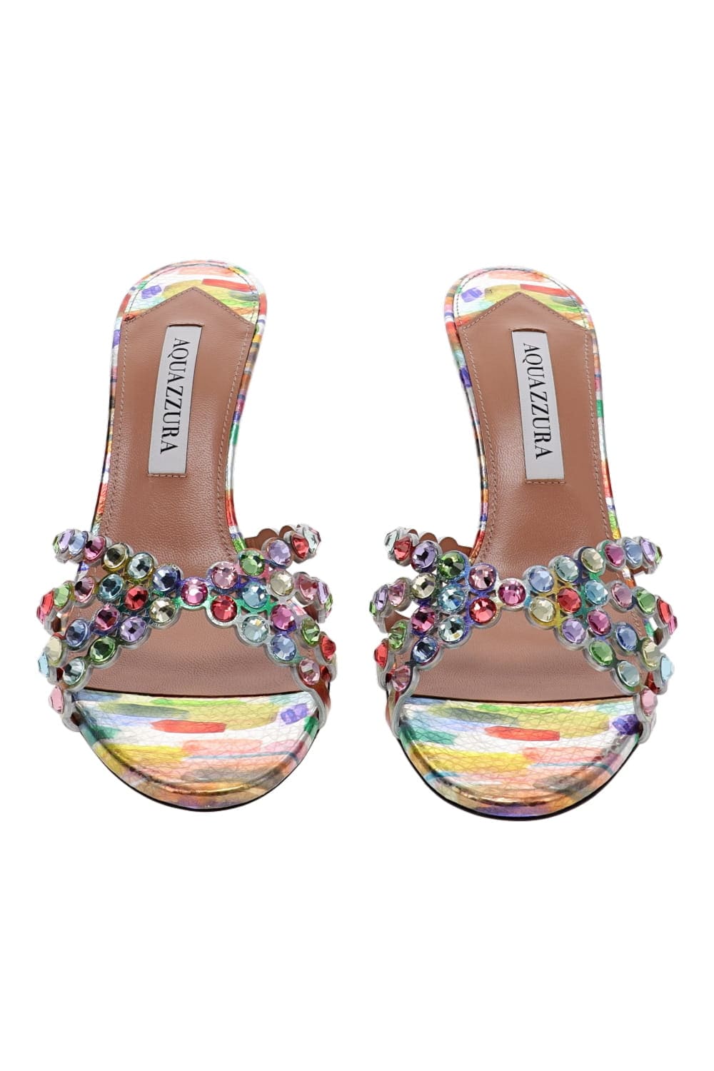 AQUAZZURA TEQUILA MULE 75 TQLMIDM0-BSK RAINBOW