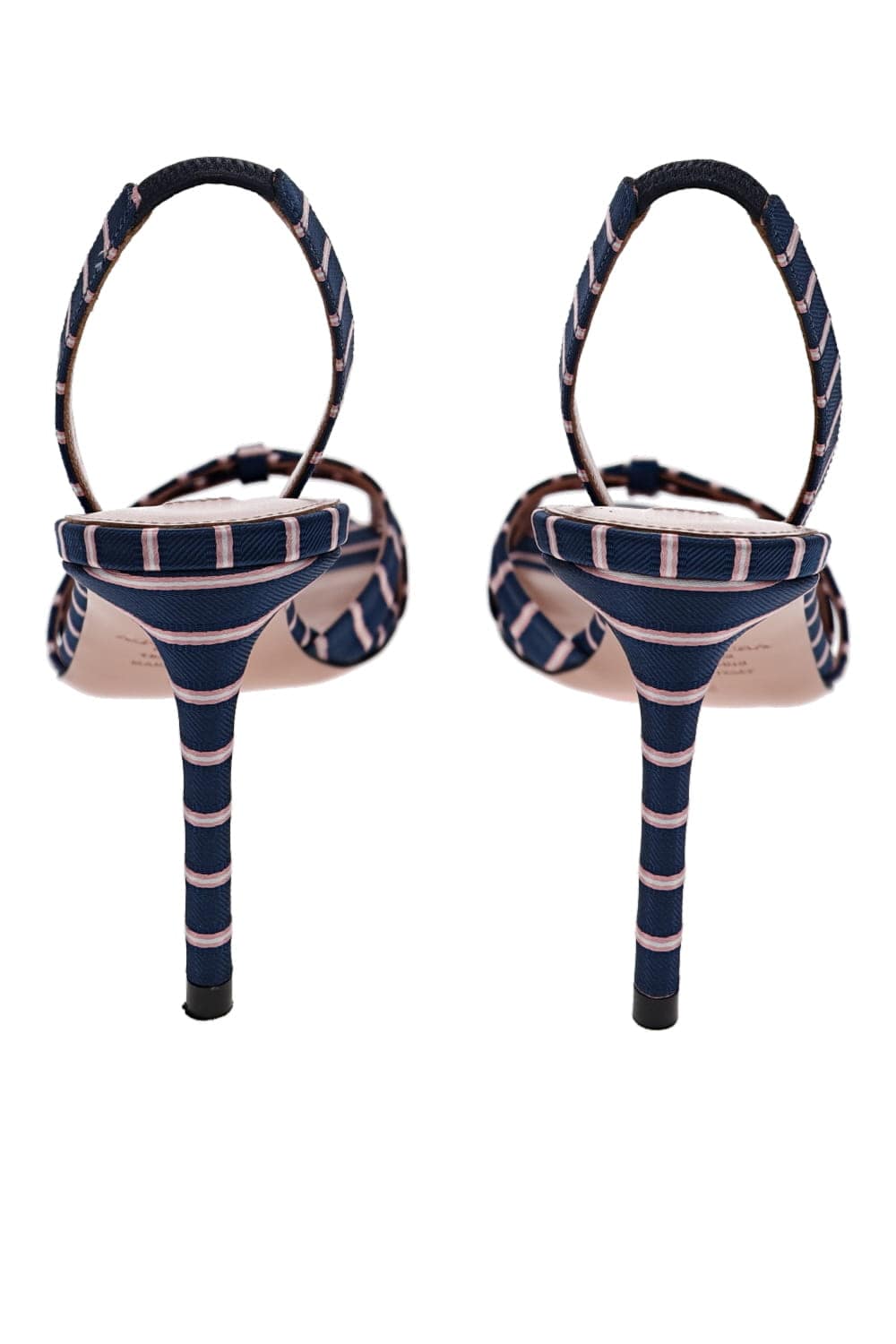 Tate Dark Jean Striped Slingback Sandal