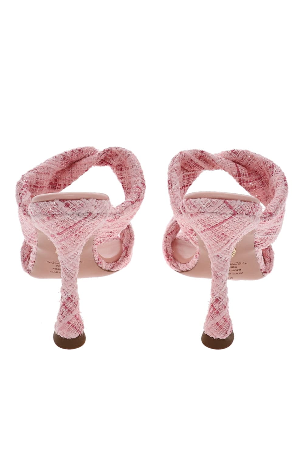 Twist Macaron Tweed Leather Mule