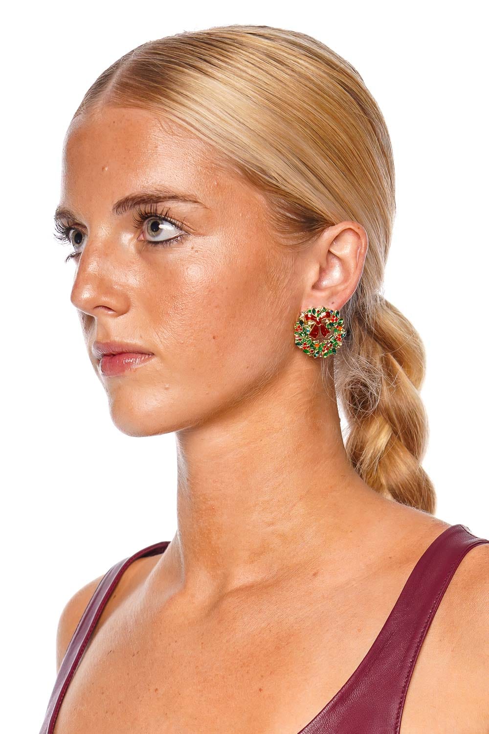 BaubleBar Be-wreath in the Spirit Drop Earrings